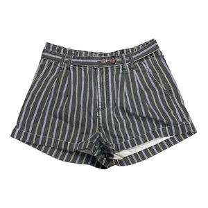 American Eagle Blue and White Striped Shorts Shorts 8